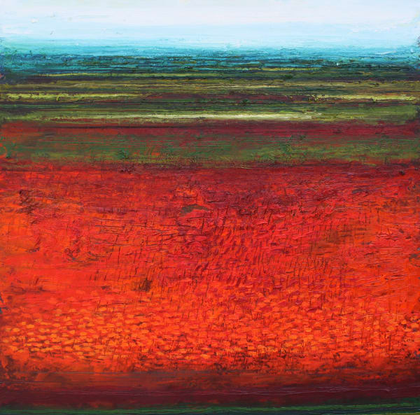 Patrick Grieve Christmas Hills, cultivated field, spring, 2019 oil on linen 90 x 90cm