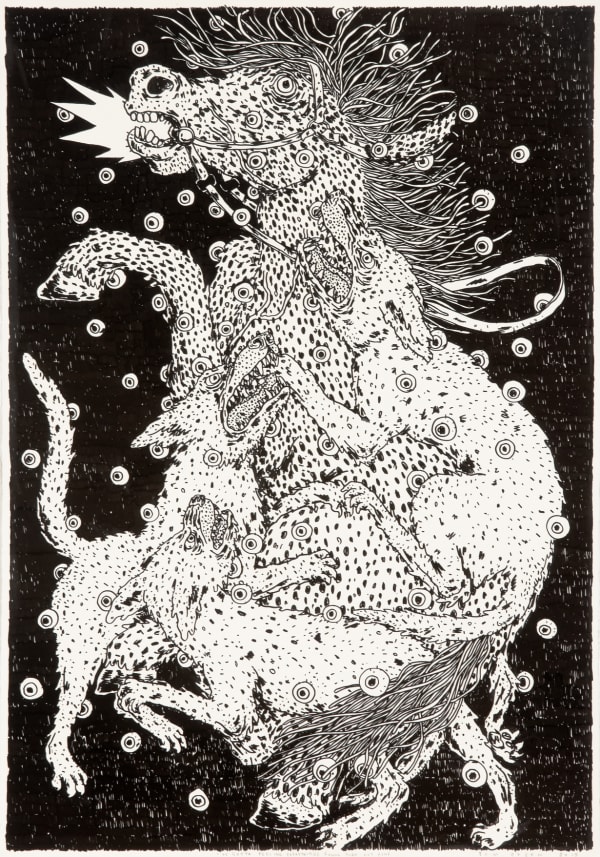 Tom O'Hern I’ve Gotta Feeling Everythings Gunna Turn out Fine, 2013 ink on paper, framed 100.5 x 70cm