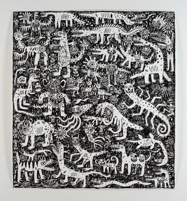 Tom O'Hern Terrible Lizard, 2019 Acrylic on paper 110 x 100cm
