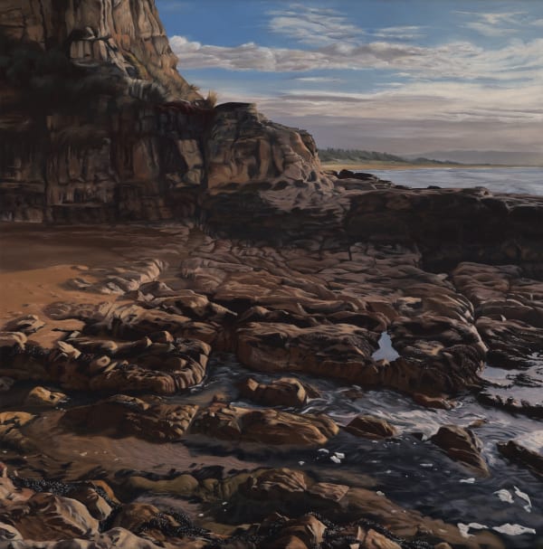 Britt Fazey History & hope, 2025 oil on linen, framed 41 x 41 cm (stretcher size)