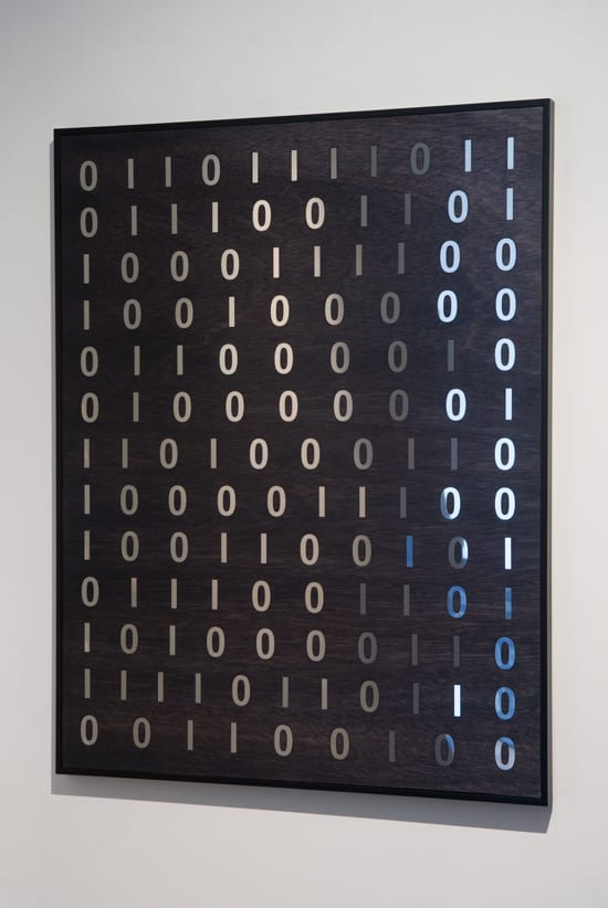 Brigita Ozolins Only a threshold...(II), 2015-2016 stained and varnished marine ply, stainless steel, framed 105 x 82cm