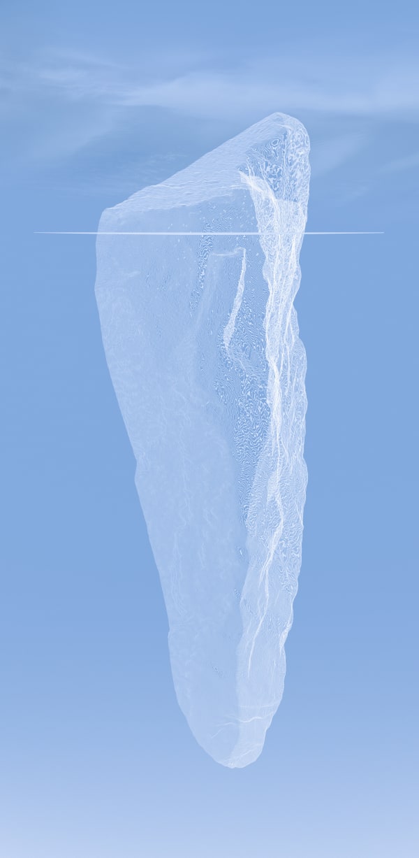 Valerie Sparks The Long View - Depth #1, 2025 pigment print 92 x 45 cm edition of 8 plus 2 artist's proofs