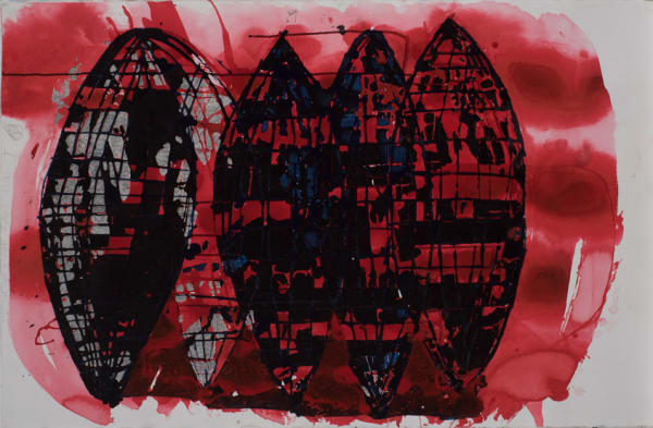 Locust Jones Our world, 2016 ink on paper 65 x 101 cm