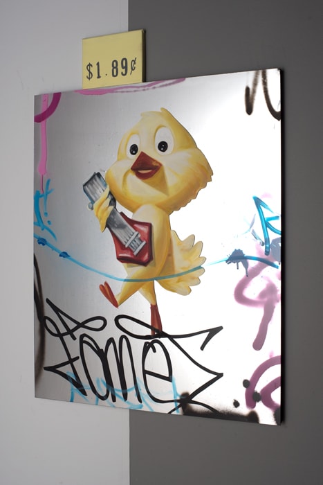 Robert O’Connor Municipal Spirit Animal #1, 2017 oil and enamel on Plexiglass 76w x 91.5h