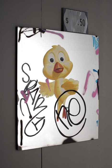 Robert O’Connor Municipal Spirit Animal #2, 2017 oil and enamel on Plexiglass 76w x 91.5h