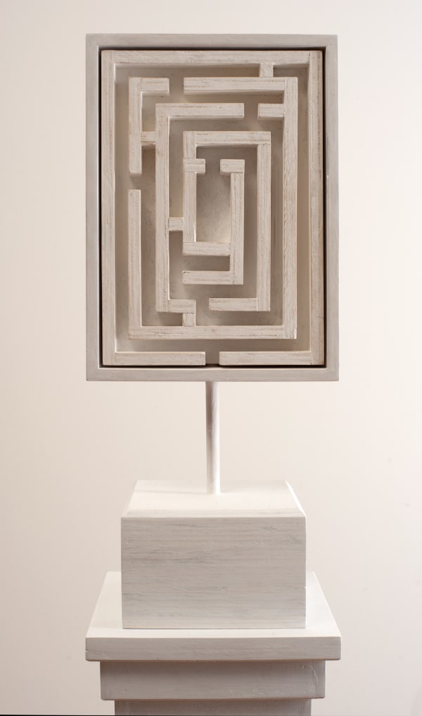 Alexander Okenyo Amor fati II, 2021 acrylic & timber 158 x 24 x 23 cm (overall size)