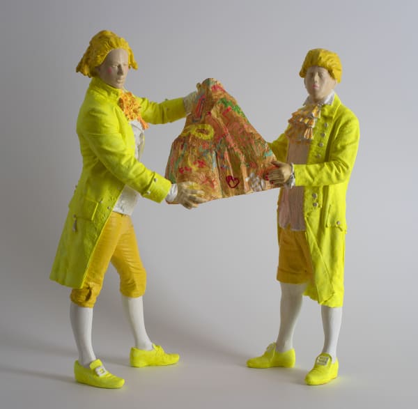 Joan Ross Fools rush in, 2019 glass, plastic, resin and acrylic paint 35 x 38 x 15cm Edition of 3 plus 1 artist's proof