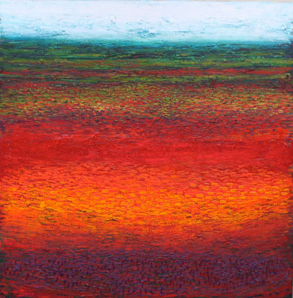Patrick Grieve Red Velvet Landscape EH, 2015 oil on board 120 x 120cm Currently not exhibited