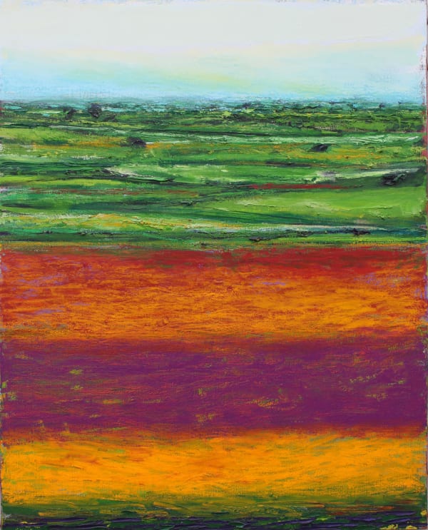 Patrick Grieve Sassafras Banded Field Spring, 2013 oil on linen 152 x 122 cm