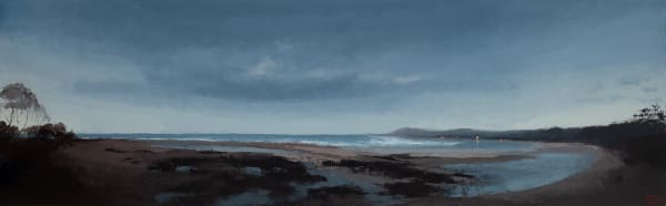 Philip Wolfhagen The Long Vigil, 2020-2022 oil and beeswax on linen 88 x 290 cm