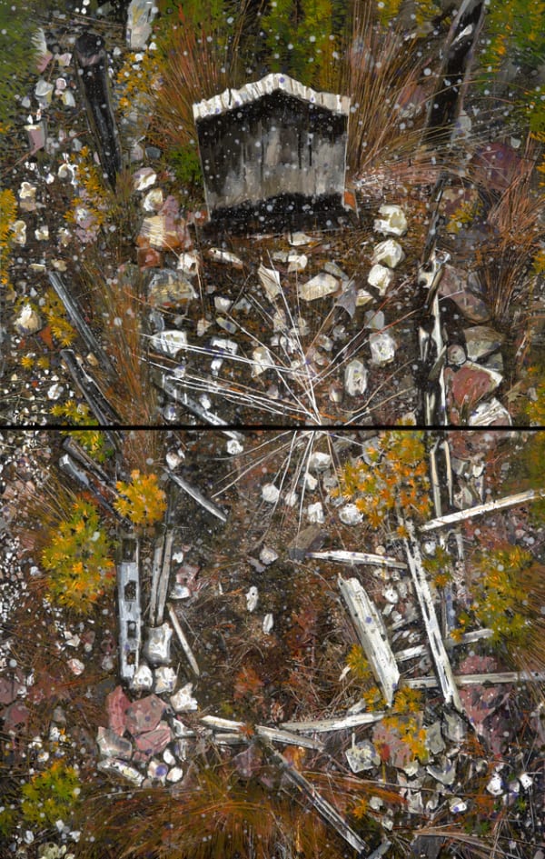 Raymond Arnold Andromeda, 2012 acrylic on canvas, framed 145 x 94cm