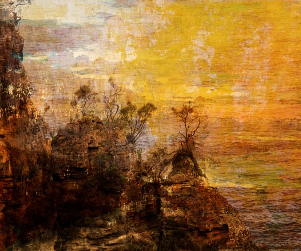 Troy Ruffels Marks of rain and time, 2022 digital print on mirror plate 100 x 120cm Edition of 3 plus 1 artist's proof