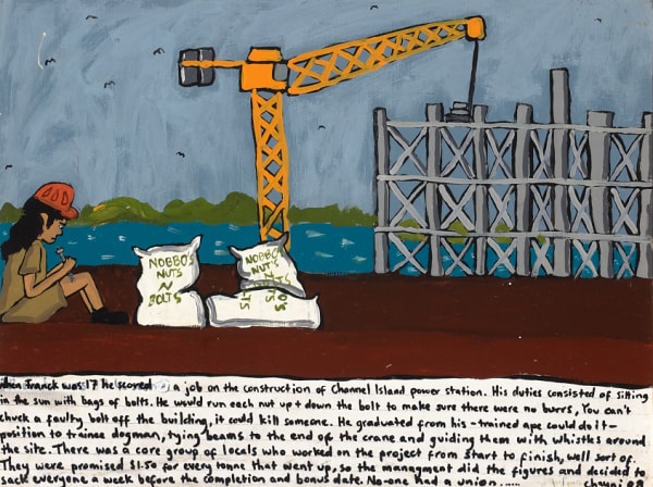 Chayni Henry Channel Island, 2008 acrylic on wooden panel 30.5 x 41cm