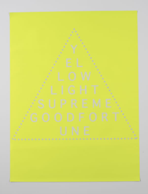 Brigita Ozolins Yellow light, 2020 Silver backed polyester, stitching 103 x 80 cm