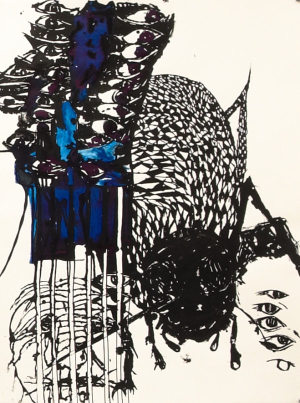 Locust Jones News of the World V, 2014 ink on paper 67 x 50 cm (paper size)