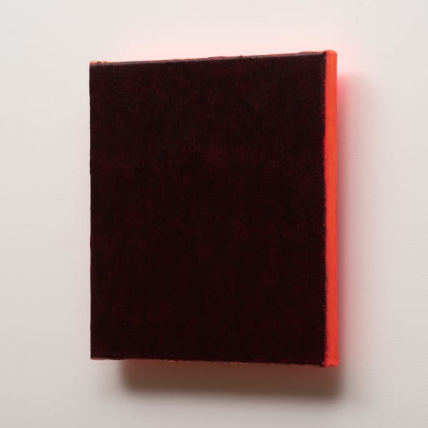 Tim Burns The colour of sound, 2022 oil on linen 31 x 31 x 4.5cm
