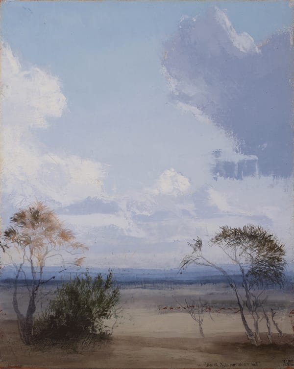Philip Wolfhagen Into the Light: Variation no. 3, 2020 oil & beeswax on linen 57 x 46cm