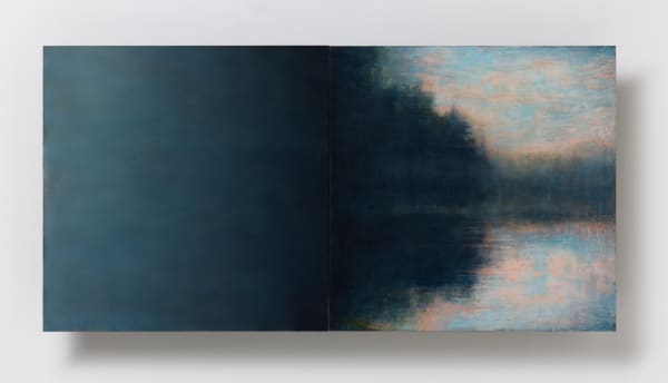 Michaye Boulter We contain multitudes VI, 2021 oil on board 20 x 40cm
