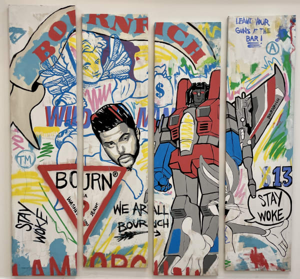 Bourn Rich, 4 Panel Collage