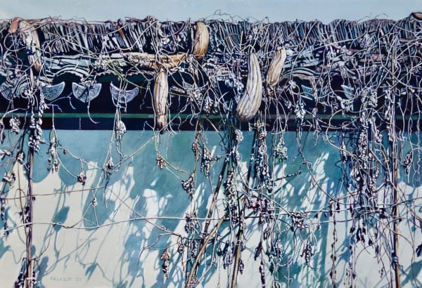 David Paskett PPRWS Hon. RE, Chinese Loofah Wall