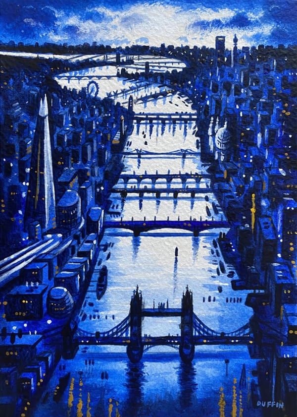 John Duffin RWS RE, Thames Bridges