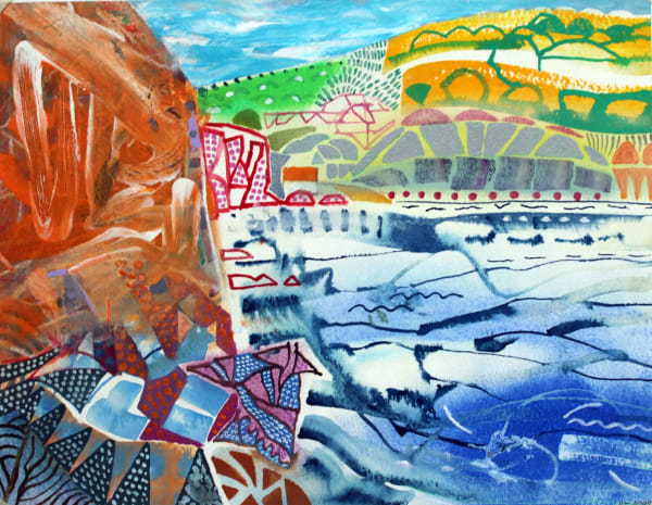 David Wiseman RWS, High Tide Hope Cove