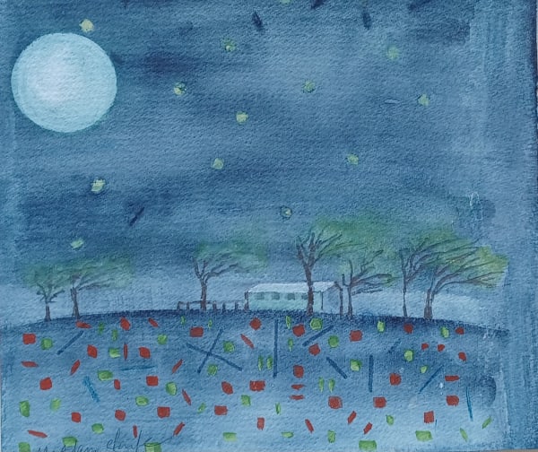 Caroline McAdam Clark RWS, Cold and Windy