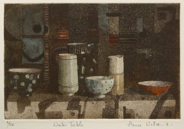 Annie Williams RWS RE, Winter Table