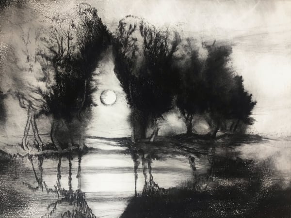 Edward Twohig RE, March Moon, Offham near Arundel, Sussex. 2021.