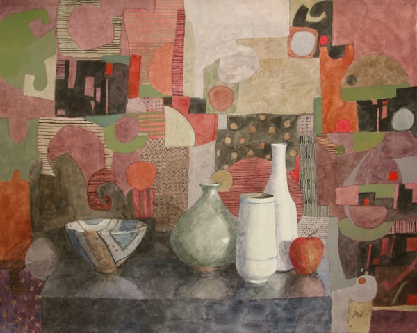 Annie Williams RWS RE, Still Life with a Single Apple