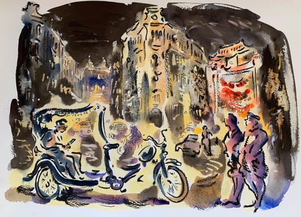 Paul Cox RWS, Gerrard Street Corner