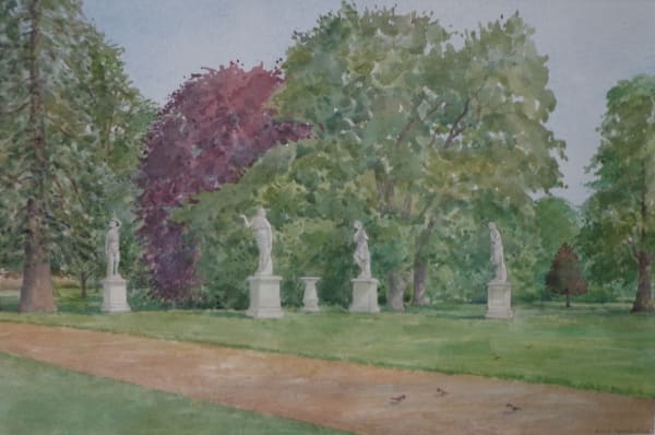 David Payne RWS, Towards the Statues, Wrest Park