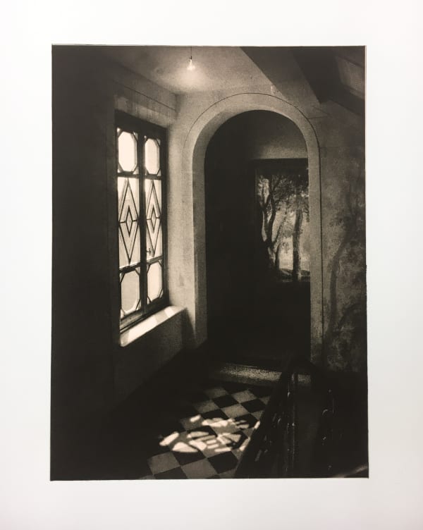 Suzanne Moxhay ARE, Corridor With Chequered Floor