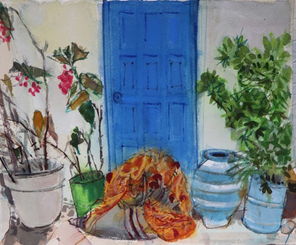 Peter Quinn RWS, Doorway, Koroni, Greece