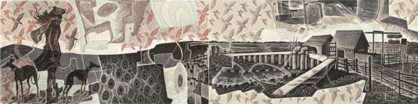 Neil Bousfield RE, Walking Beneath the Waves (diptych)