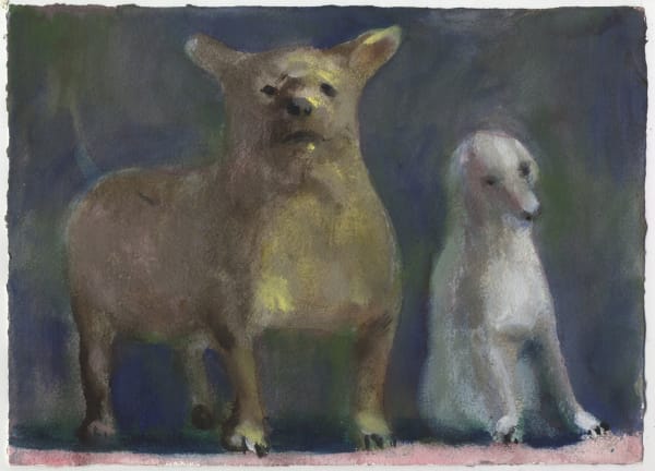 Charles Williams PRWS, Two Dogs