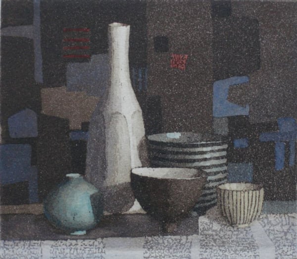 Annie Williams RWS RE, Still Life with a Touch of Blue