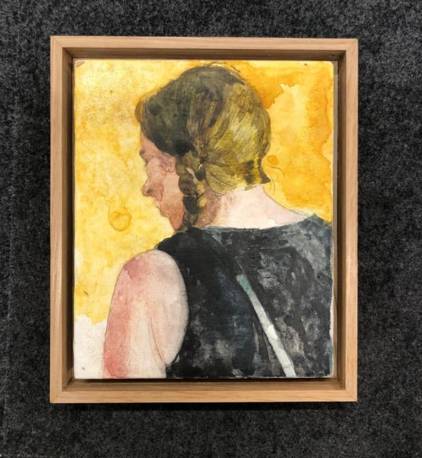 Mark Entwisle RWS, A Girl with Plaits