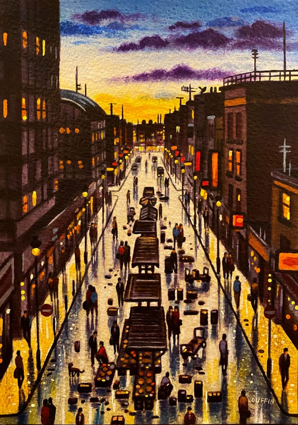 John Duffin RWS, Soho Street Market