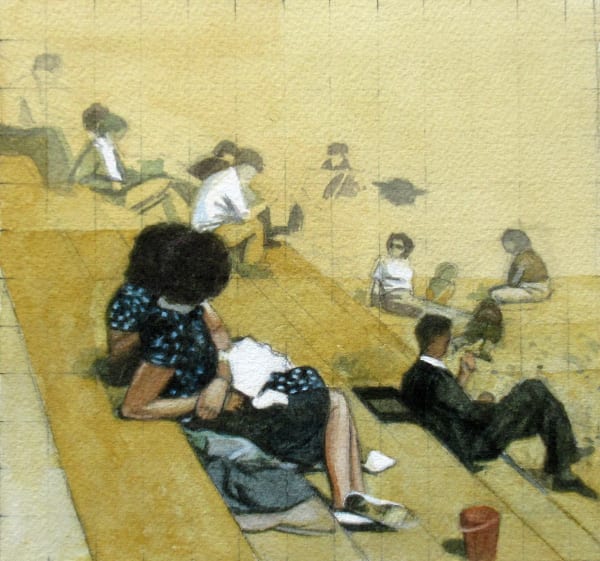 Michael Middleton RWS RE, Beach Scene