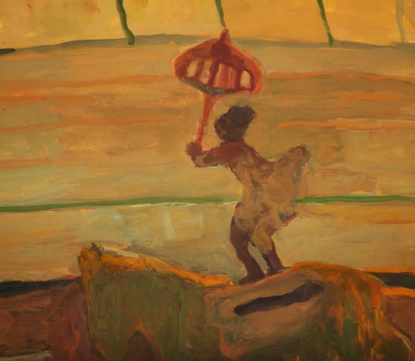 Bridget Moore RWS, Red Brolly