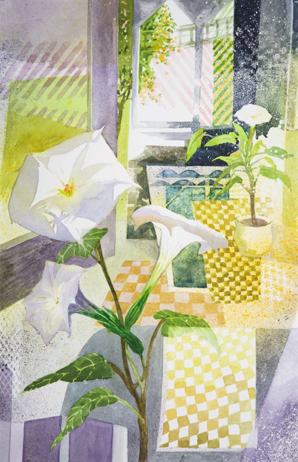 Olwen Jones RWS RE, Angels Trumpets