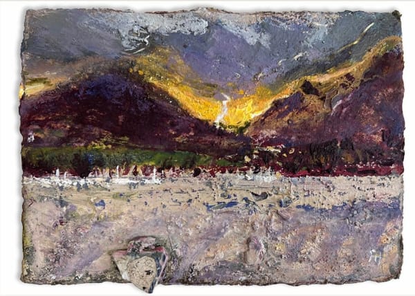 Frances Hatch RWS, Momentary Sunlight Over Coppermines Valley. Coniston Water, Cumbria.