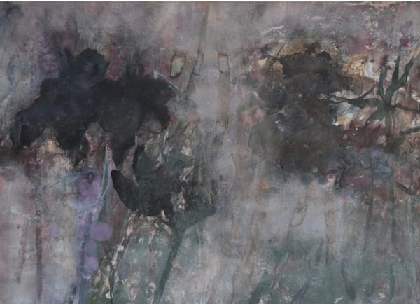 Robin Richmond RWS, Black Iris, Lockdown Garden I