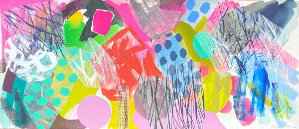 Tessa Pearson ARWS, Pink Painters Garden