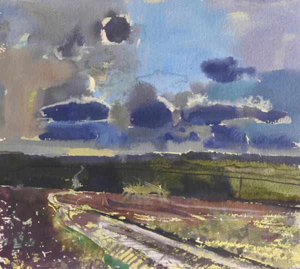 Richard Pikesley RWS, Sky & Plough, Vale Country, 2023