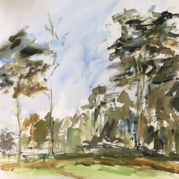 Lucy Marks RWS, A Walk In The Park I