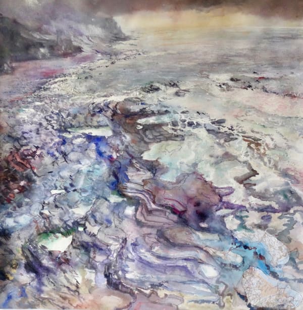 Sophie Knight RWS, Rhythms in the Rock Strata, Crackington Haven, Cornwall