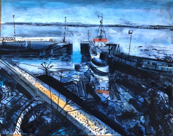 Mark Raggett RWS, John O'Groats Harbour
