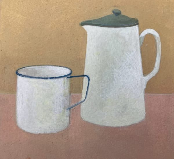 Wendy Jacob RWS, Enamel Jug and Mug